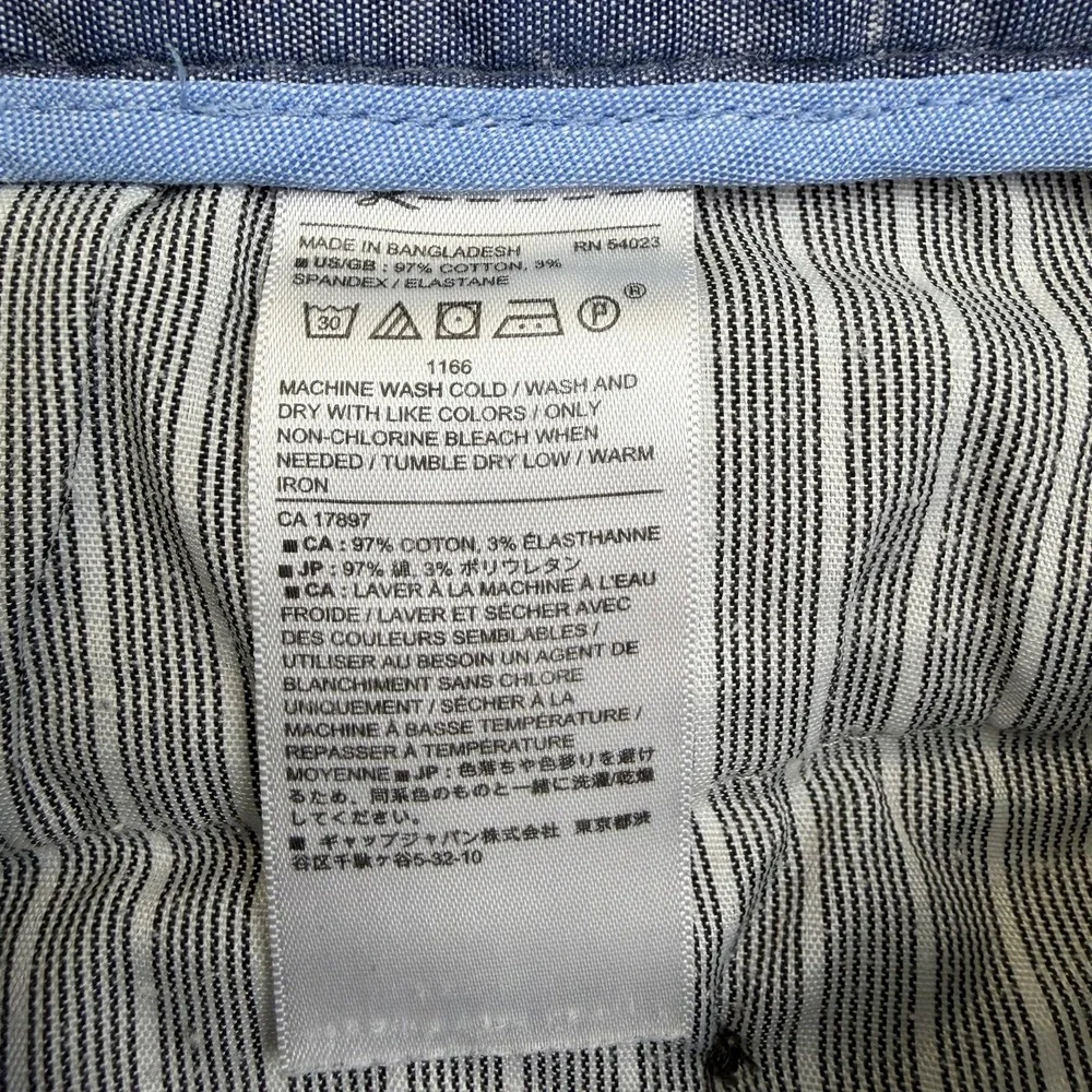 Banana Republic Pants Mens 35x32‎ Beige Fulton Skinny Chino Casual **34X31**